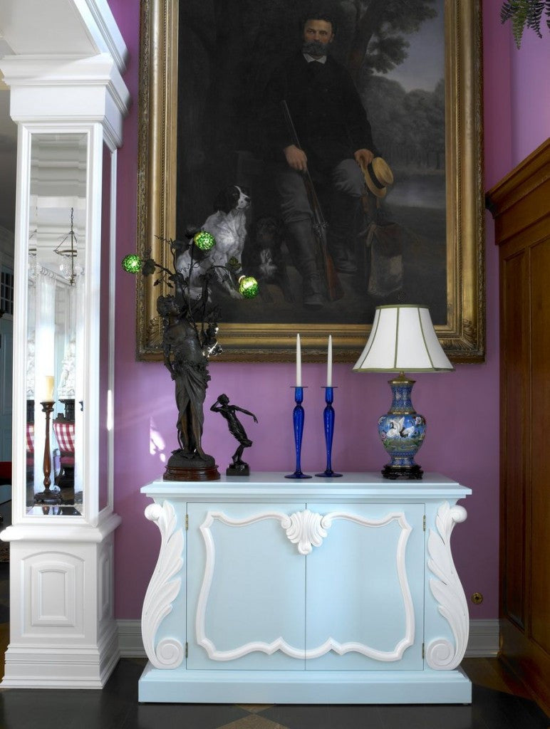 Soft lavender is neutral that goes with just about every color