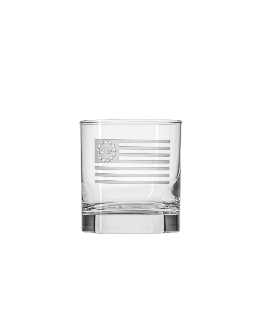 Betsy Ross America 250 Flag Lowball Glass