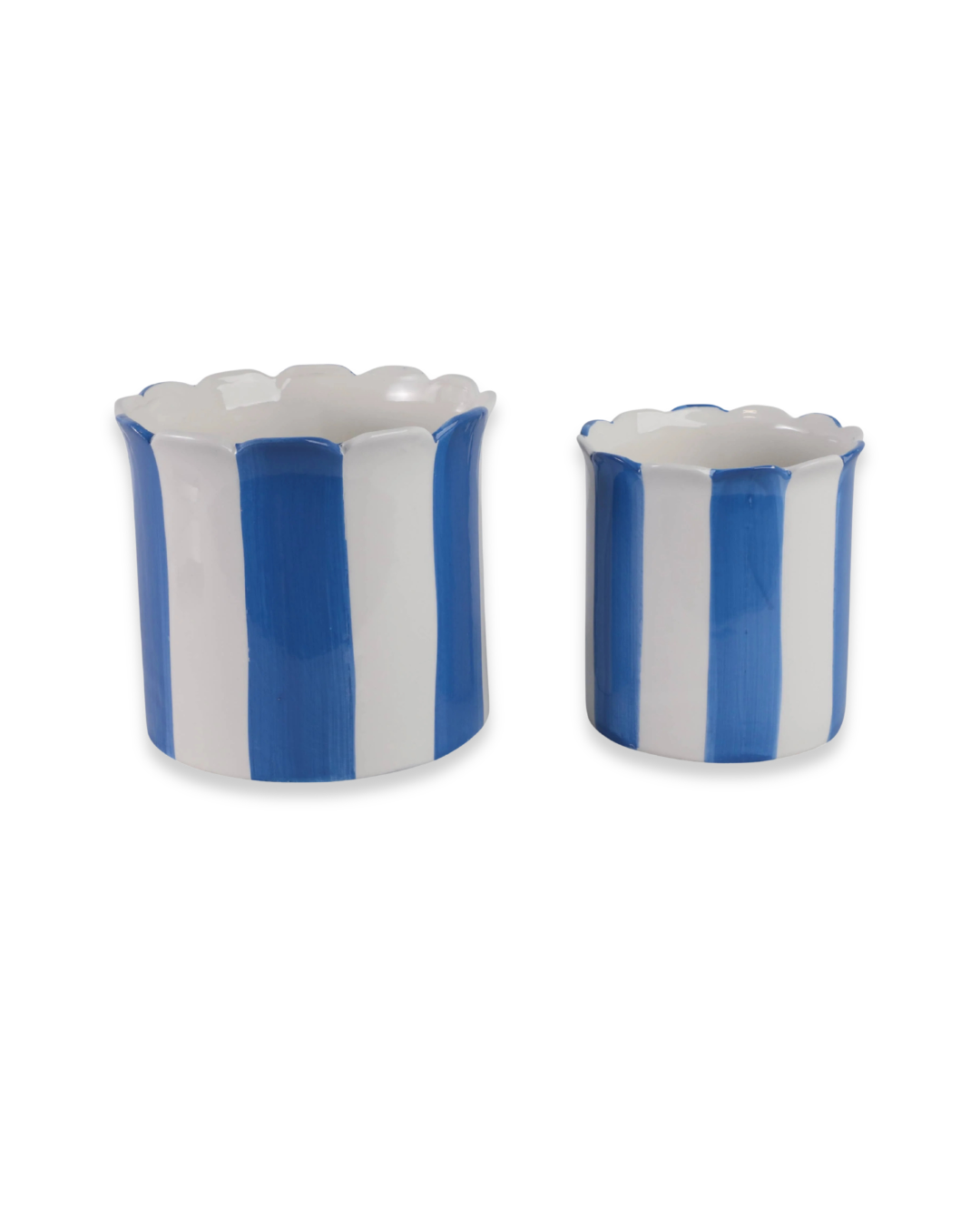 Scallop Stripe Cache Pot
