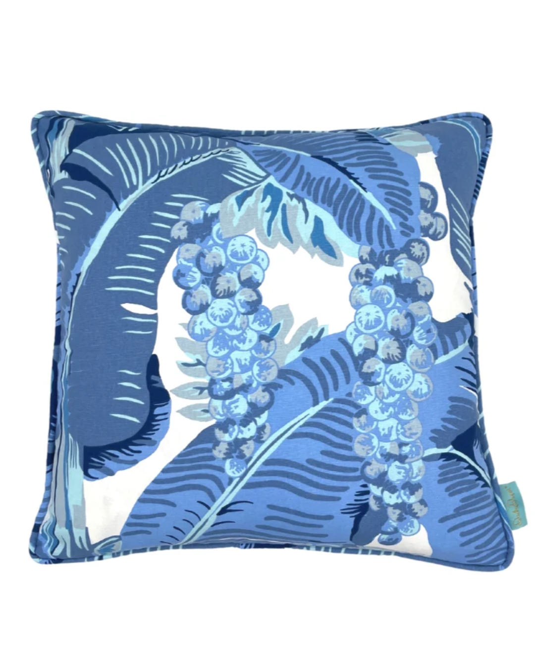 Brazilliance Blue Throw Pillow