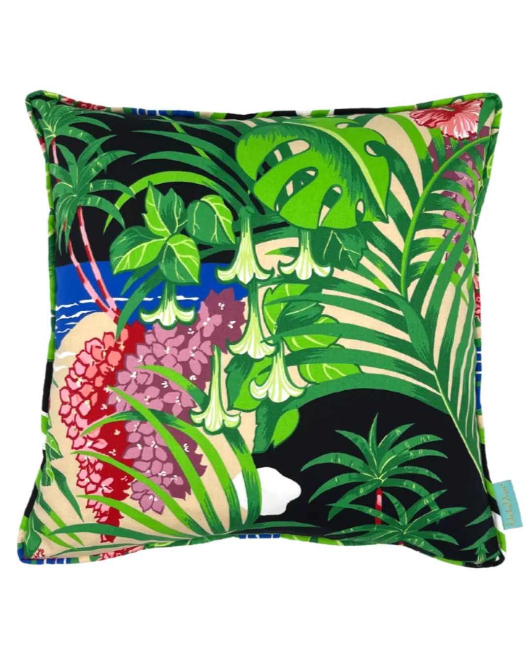 Cruzan Holiday Throw Pillow - Black