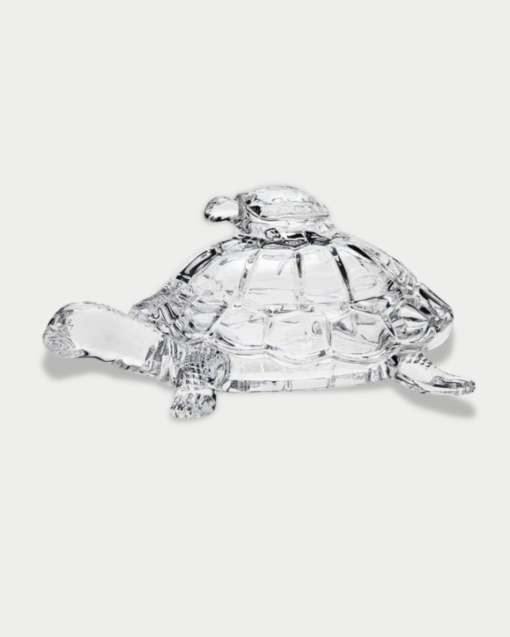 Mackinac Turtles Crystal Lidded Dish Small