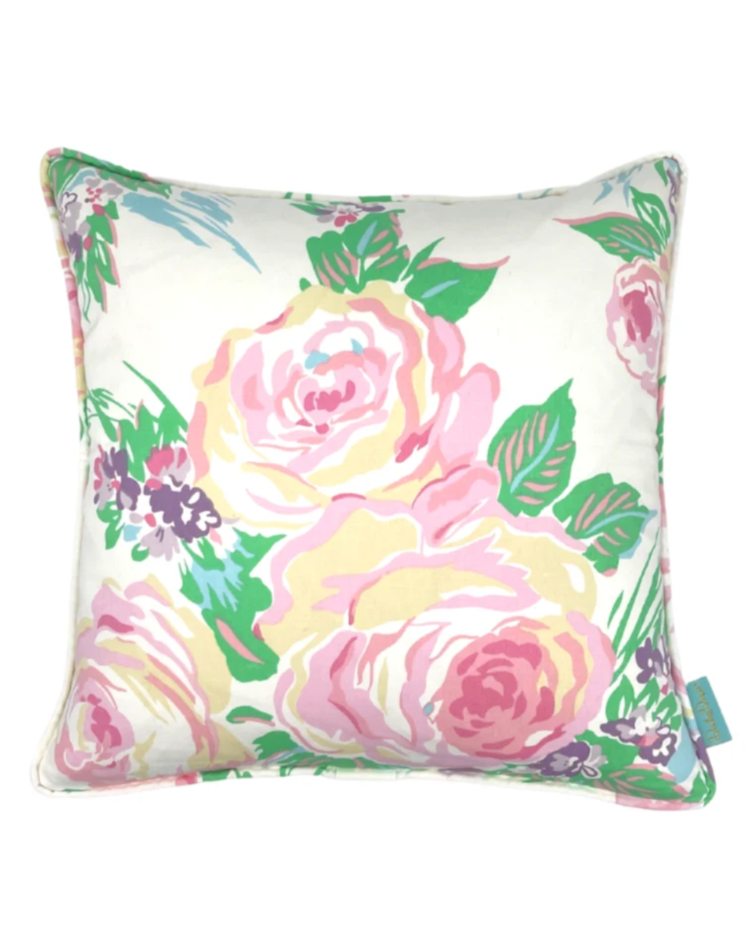 Princess Grace Rose Throw Pillow - Pink