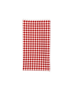 Set of Four Dinner Gingham Napkins ~ Red