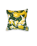 Saratoga Rose Throw Pillow - Yellow