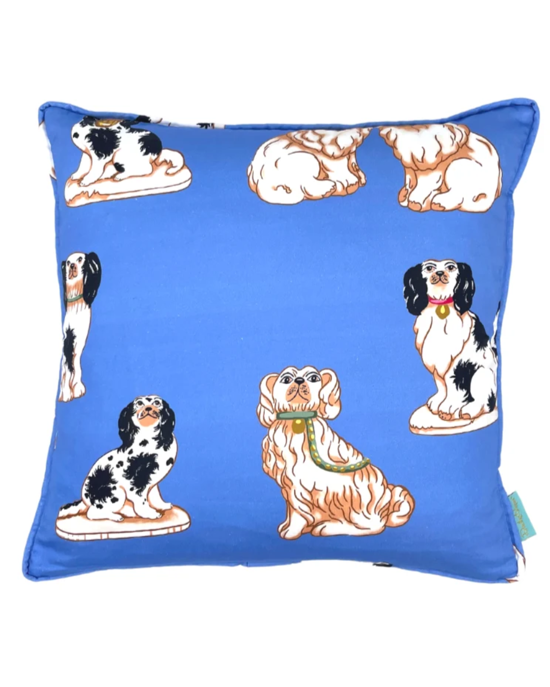 Francie & Grover Throw Pillow - Blue