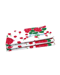 Set of Four Dinner Napkins - Ribbon Geranium