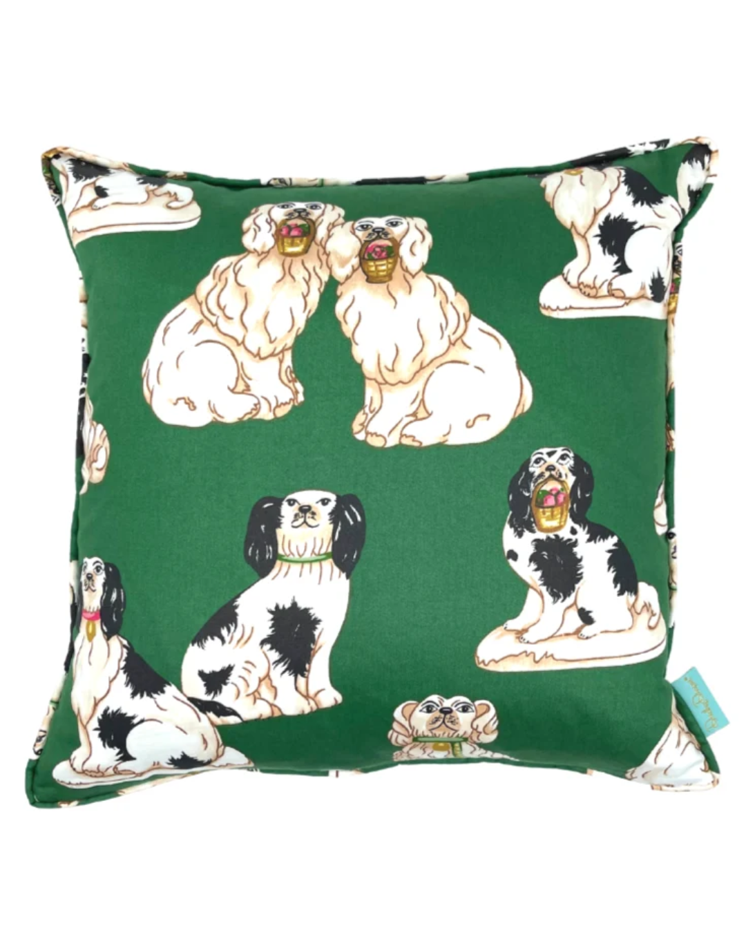 Francie & Grover Throw Pillow - Green