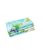 Set of Four Napkins - Princess Grace Rose Blue