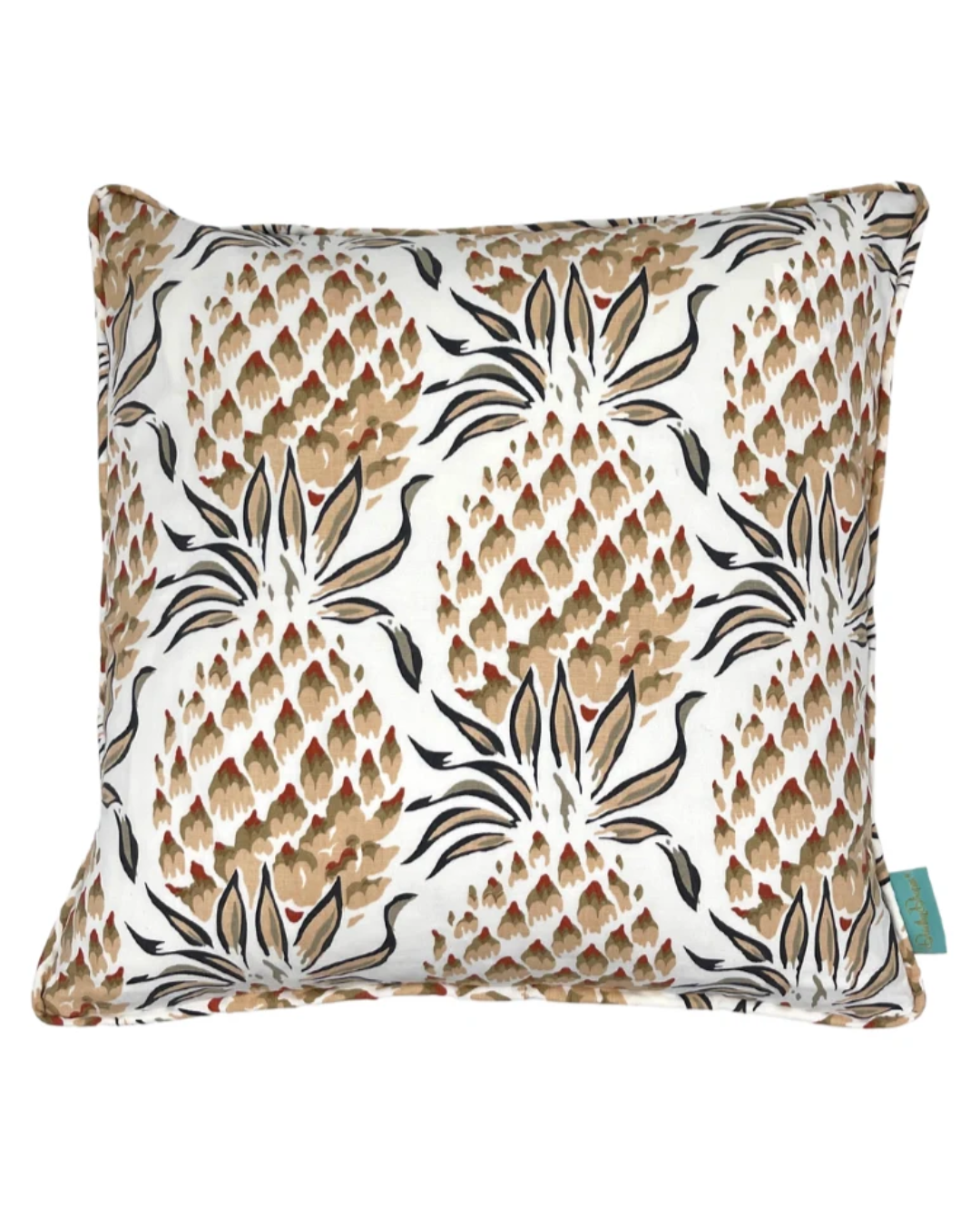 Lanai Pineapple Throw Pillow - Brown
