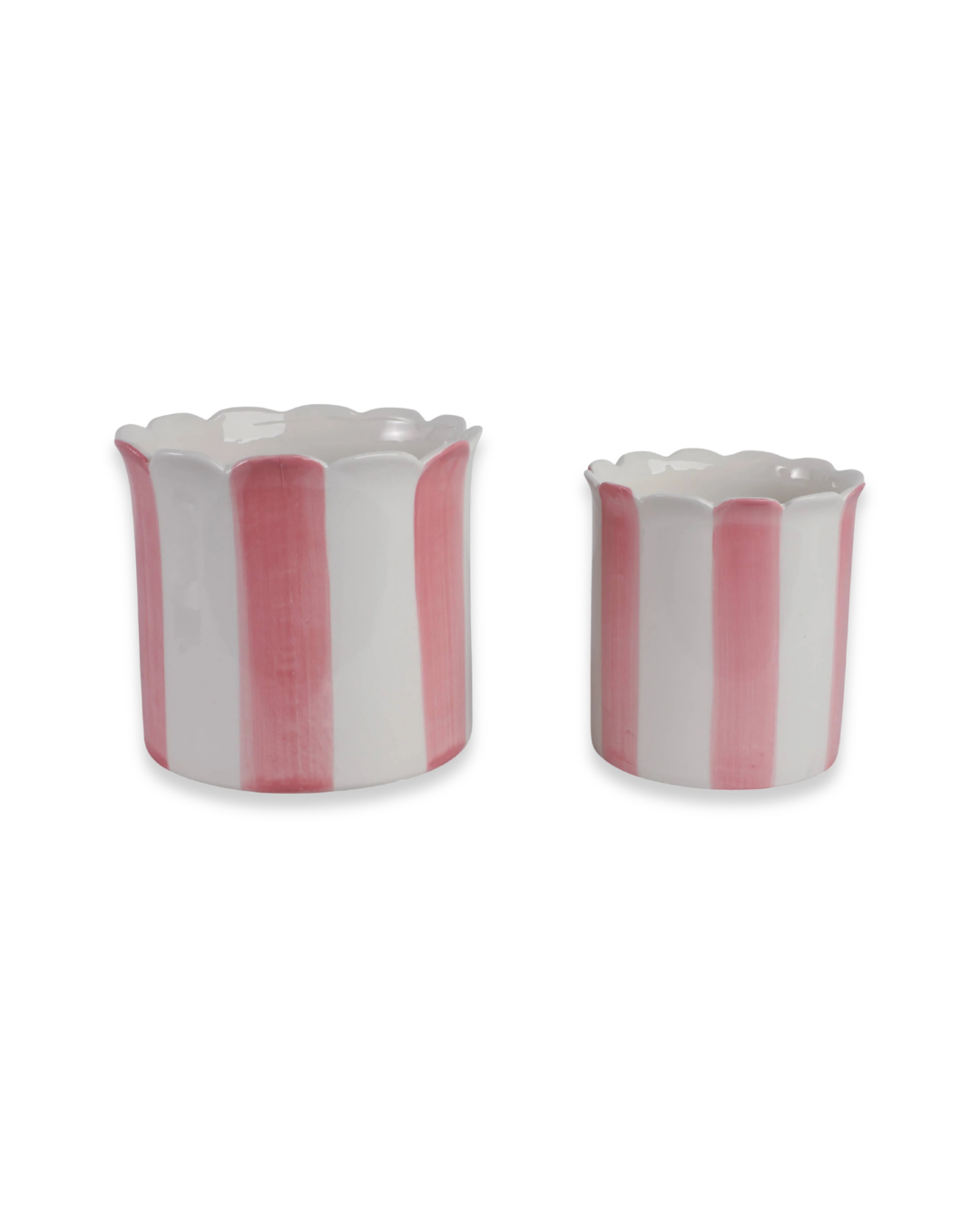 Scallop Stripe Cache Pot