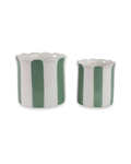 Scallop Stripe Cache Pot