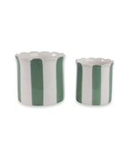 Scallop Stripe Cache Pot