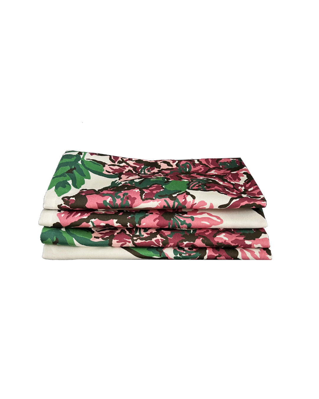 Set of Four Dinner Napkins - Rhododendron White