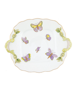 Herend Royal Garden Square Cake Plate with Handles