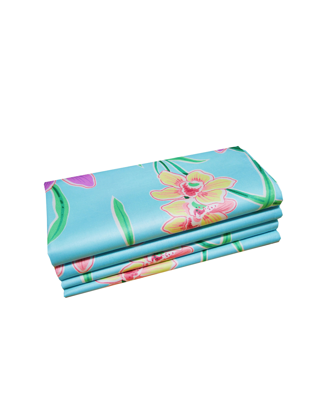 Set of Four Napkins - Orchid Aqua