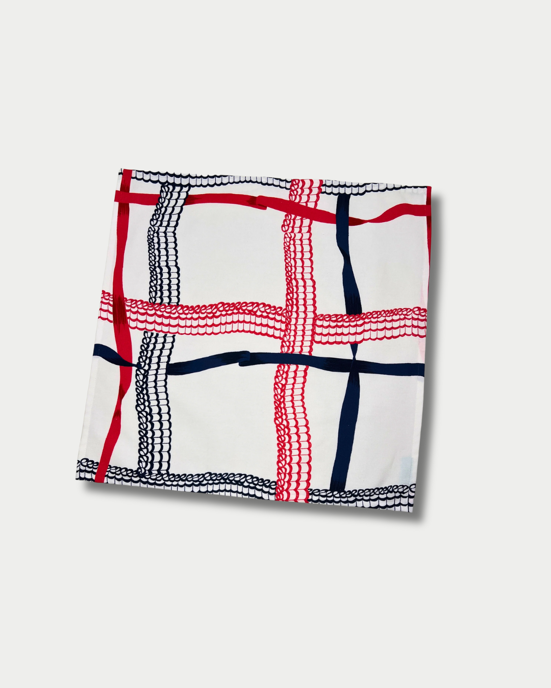 Set of Four Napkins - Nahant Ribbon Red/Blue