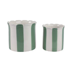 Scallop Stripe Cache Pot