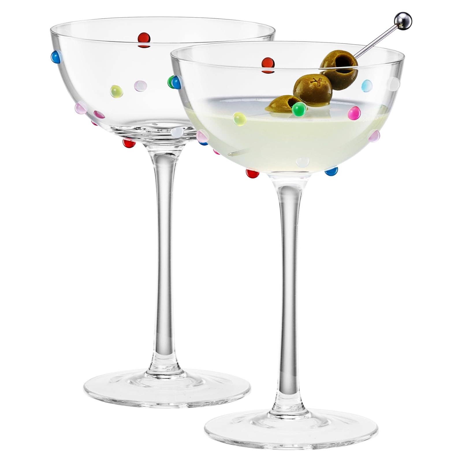 Confetti Coupe Glass