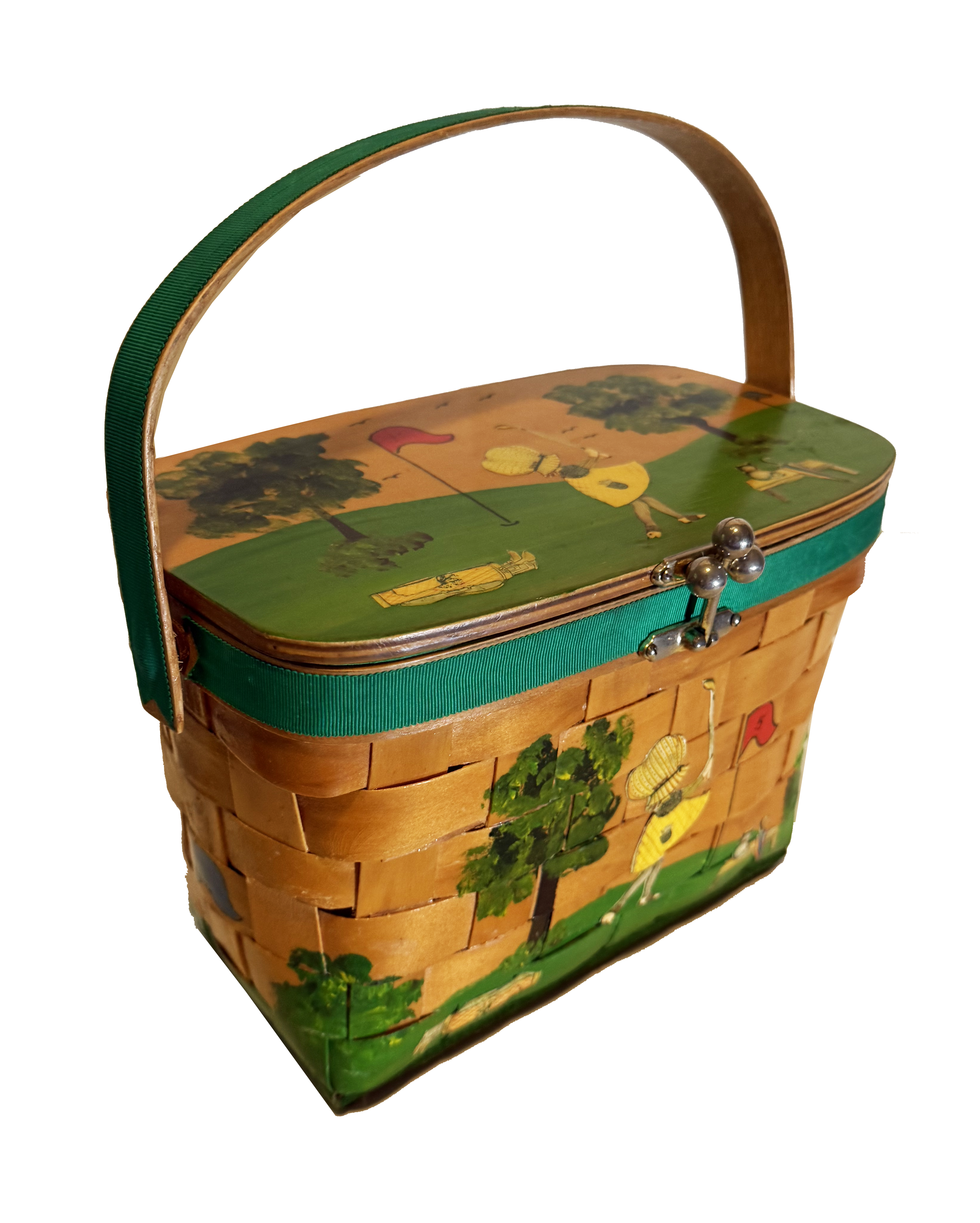 Vintage Golf Basket Handbag