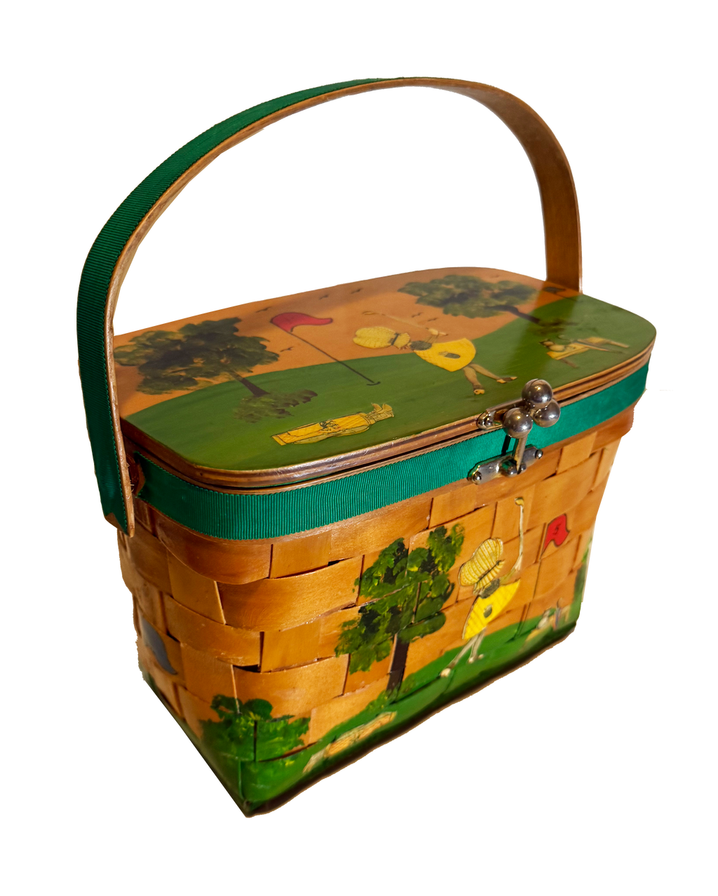 Vintage Golf Basket Handbag