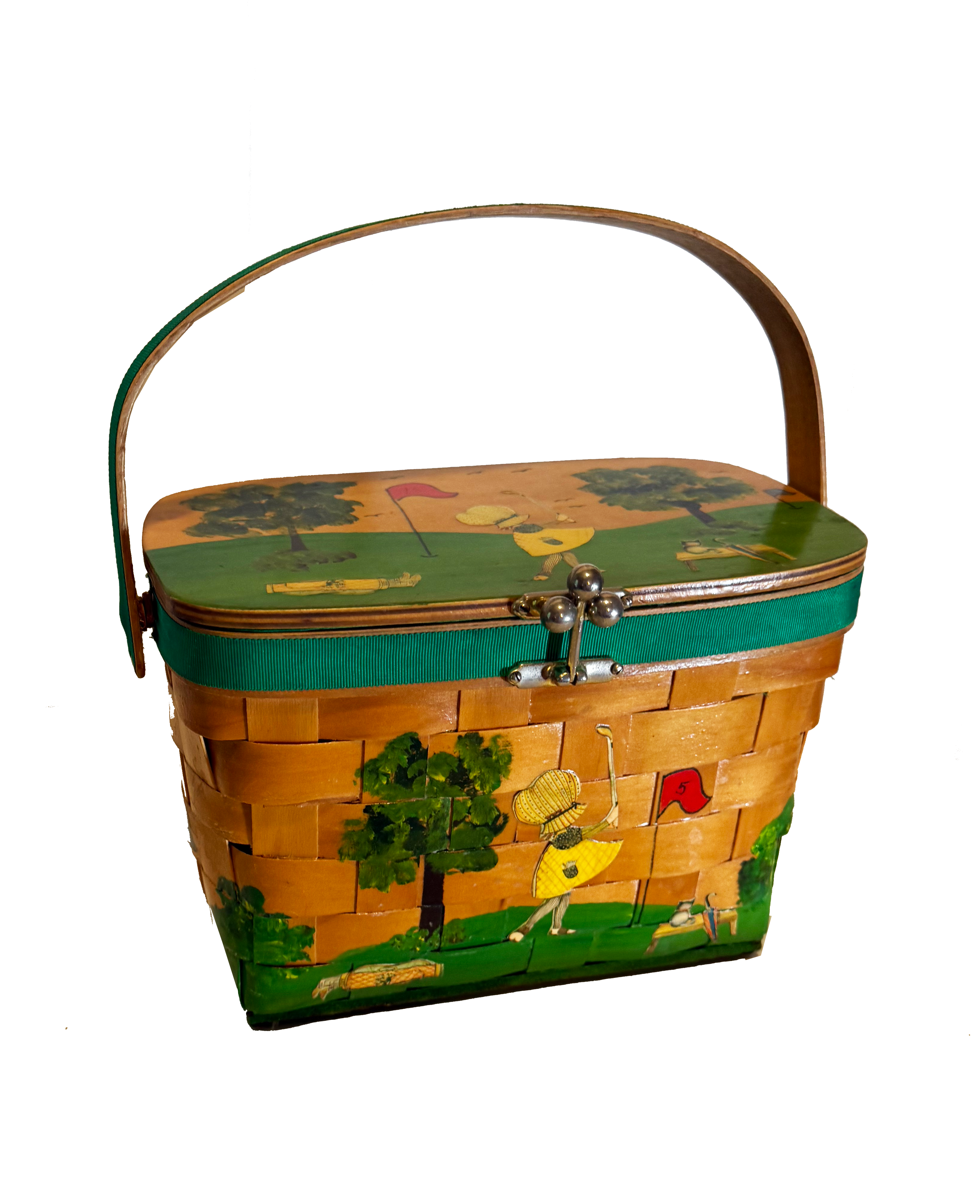 Vintage Golf Basket Handbag