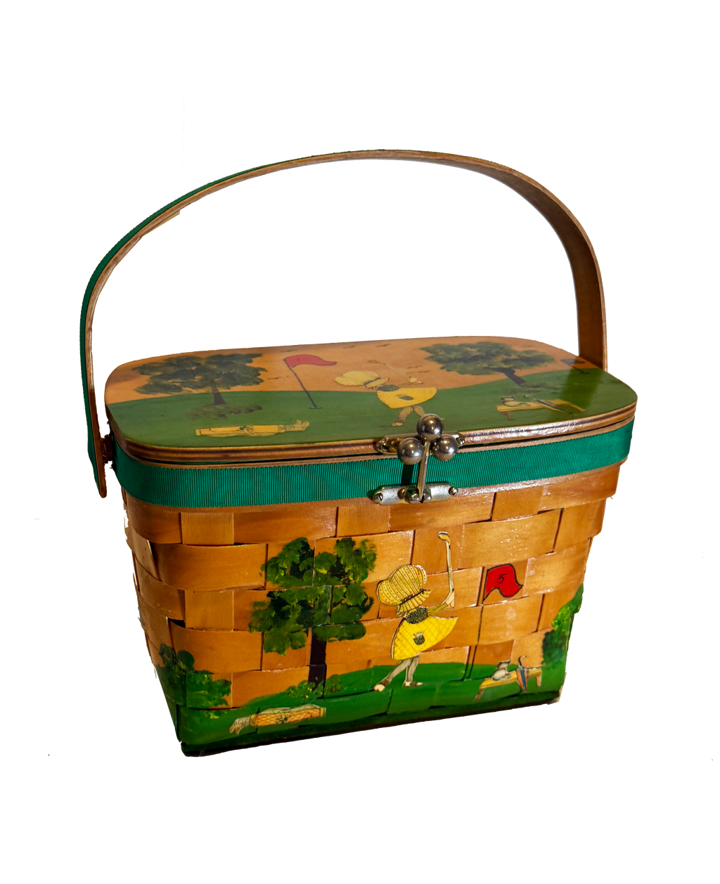 Vintage Golf Basket Handbag