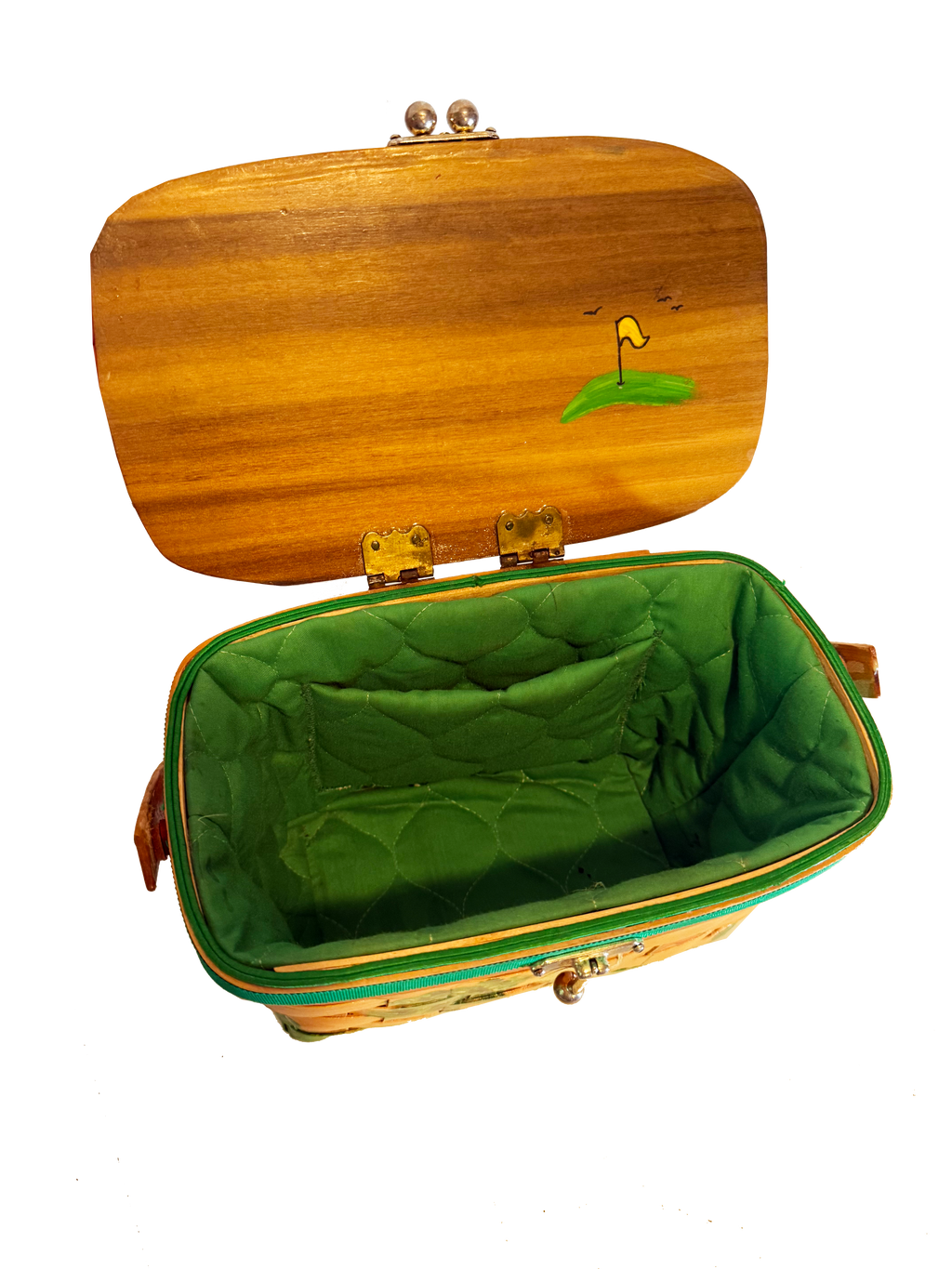 Vintage Golf Basket Handbag