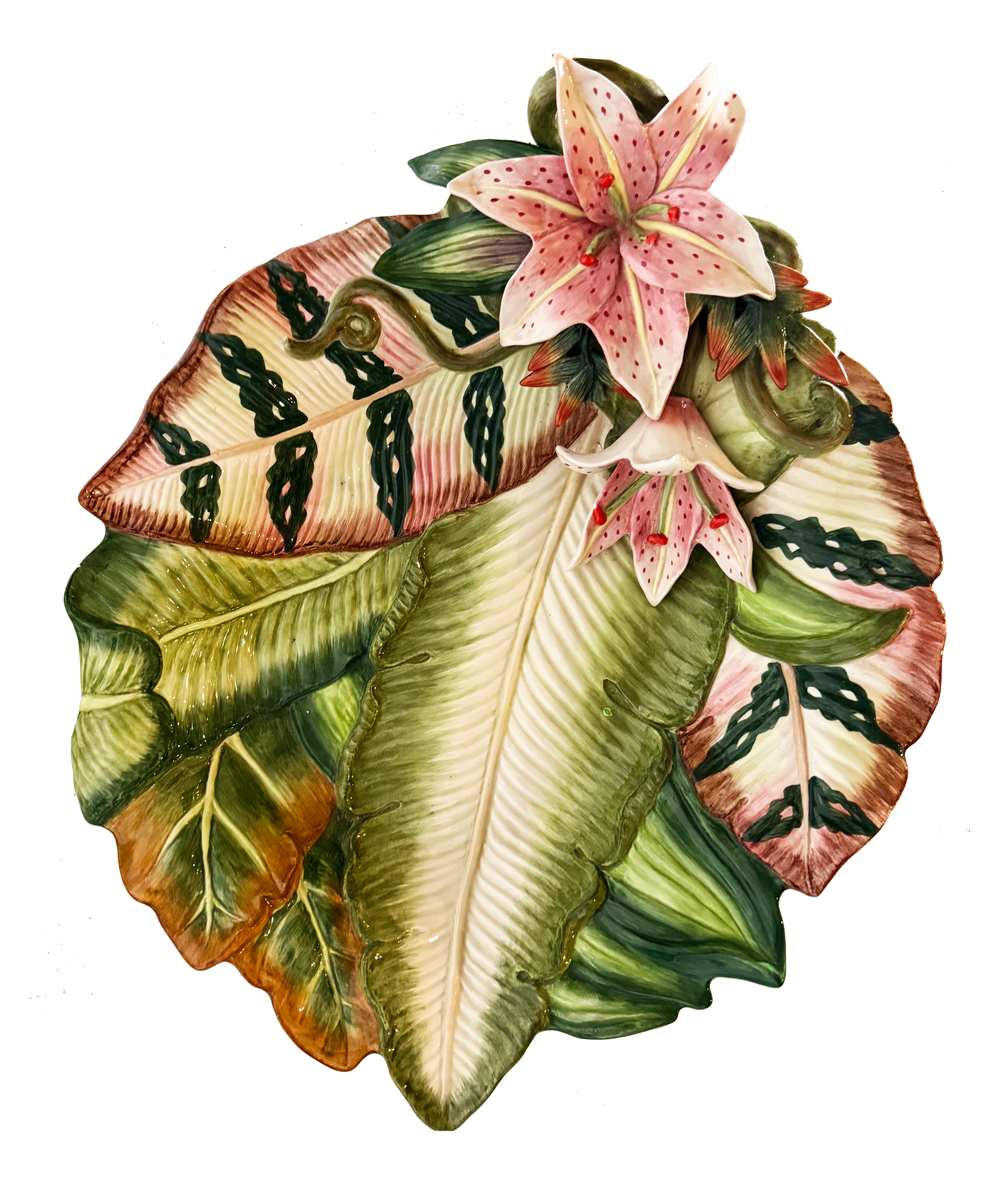 Vintage Ceramic Lily Platter