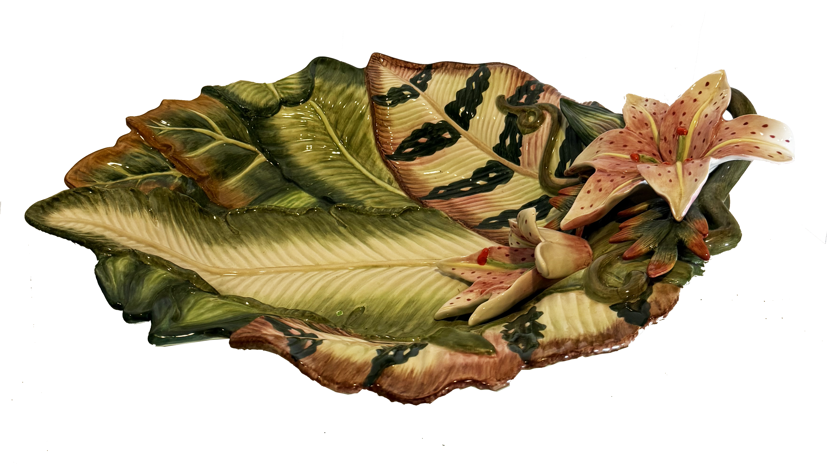 Vintage Ceramic Lily Platter
