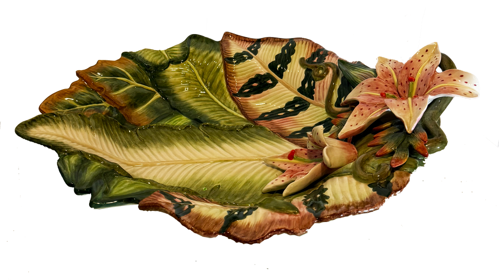 Vintage Ceramic Lily Platter
