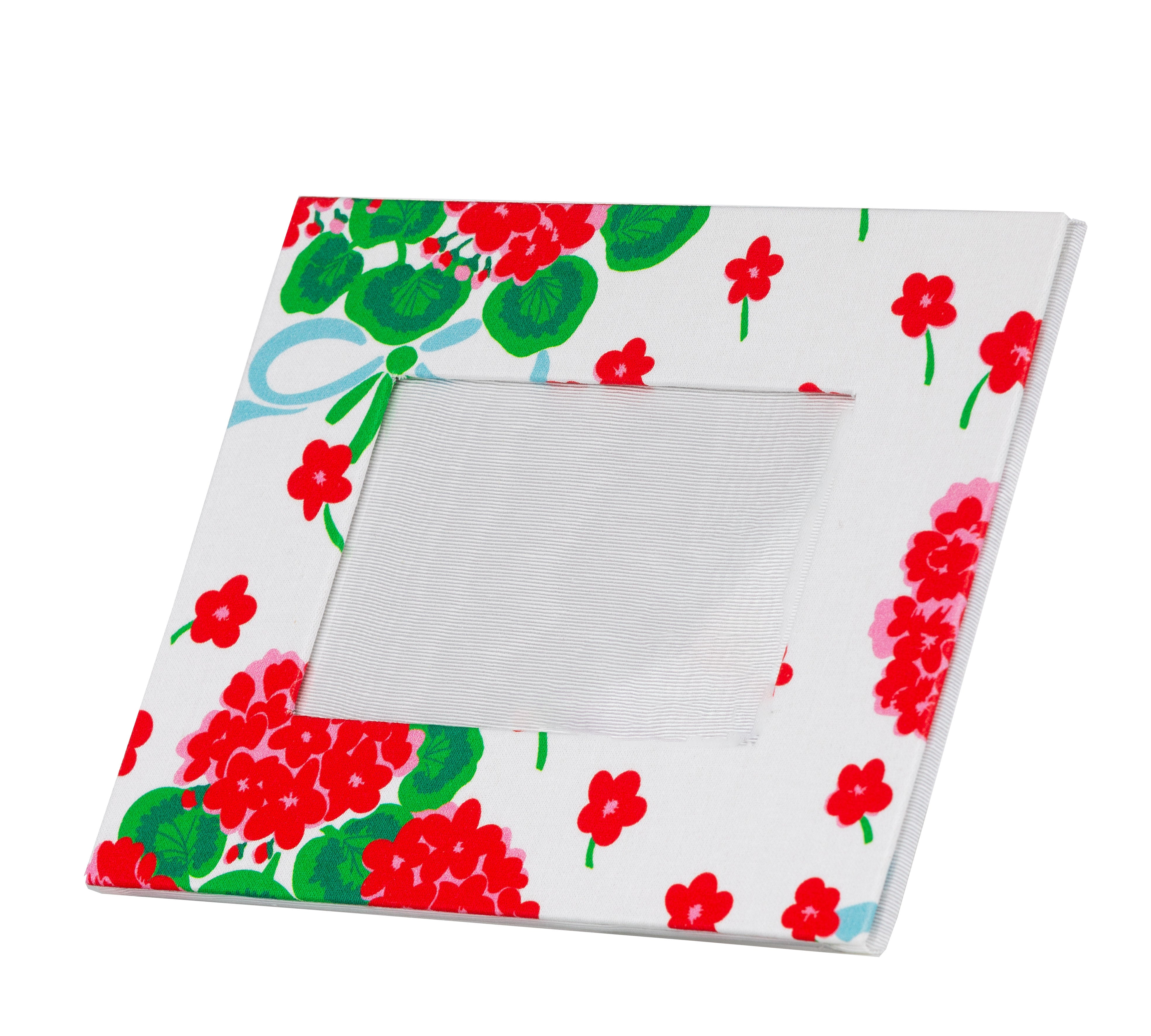 Draper Fabric Picture Frame - Geranium Ribbon