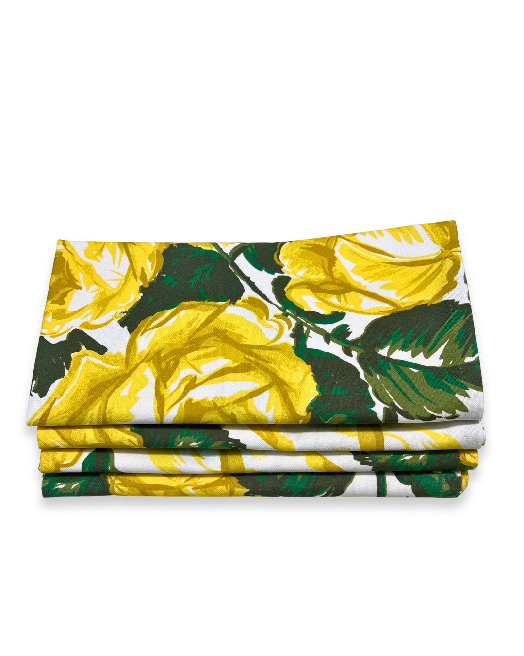 Set of Four Napkins - Saratoga Rose Yellow