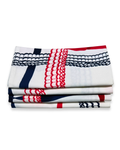 Set of Four Napkins - Nahant Ribbon Red/Blue