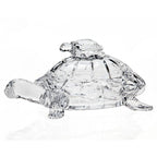 Mackinac Turtles Crystal Lidded Dish Small
