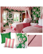 Draper Stripe Throw Pillow - Light Pink