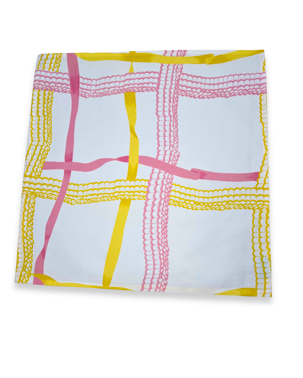Set of Four Napkins - Nahant Ribbon Pink/Lemonade