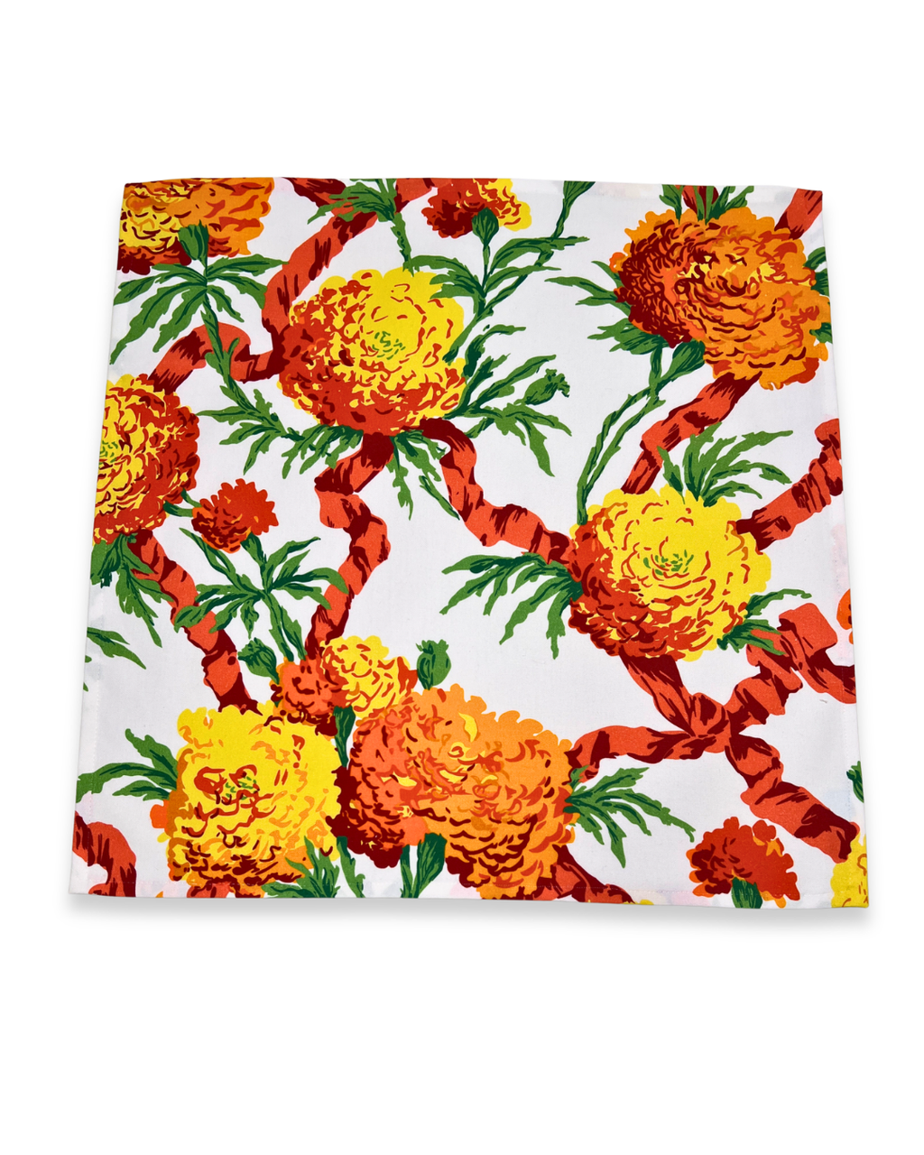 Set of Four Napkins - Marigolds Orange