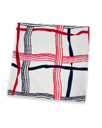Set of Four Napkins - Nahant Ribbon Red/Blue