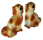 Vintage Staffordshire Dogs Pair