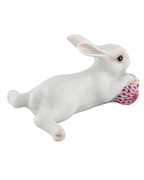 Herend Lying Bunny With Eggs