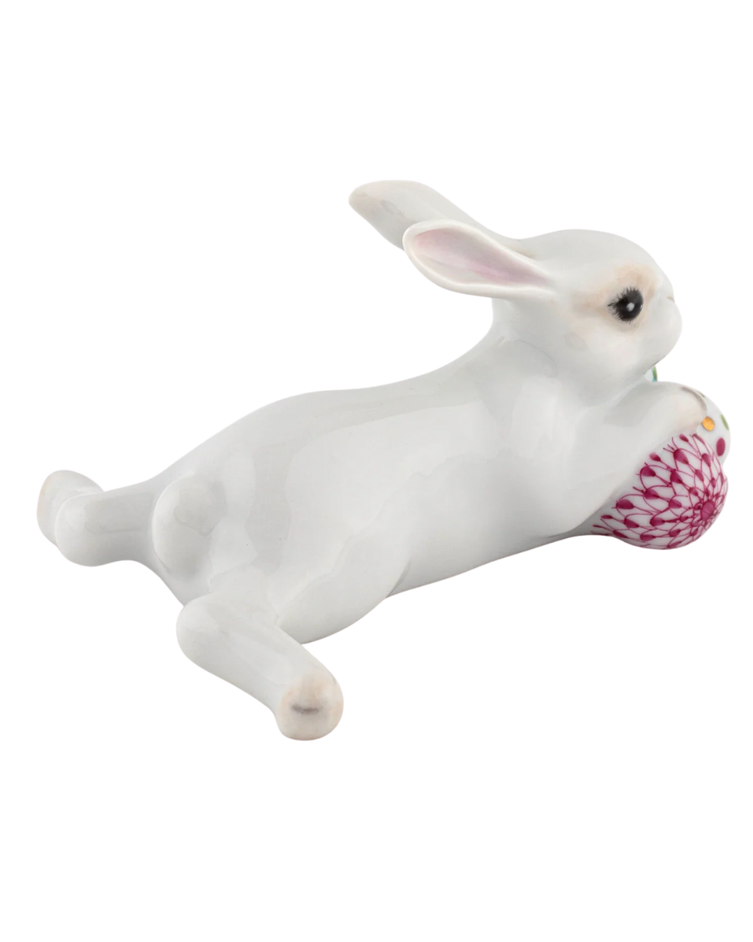 Herend Lying Bunny With Eggs
