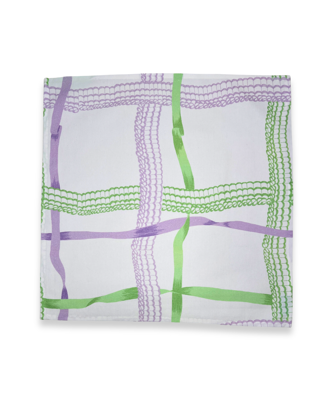Set of Four Napkins - Nahant Ribbon Lavender/Green