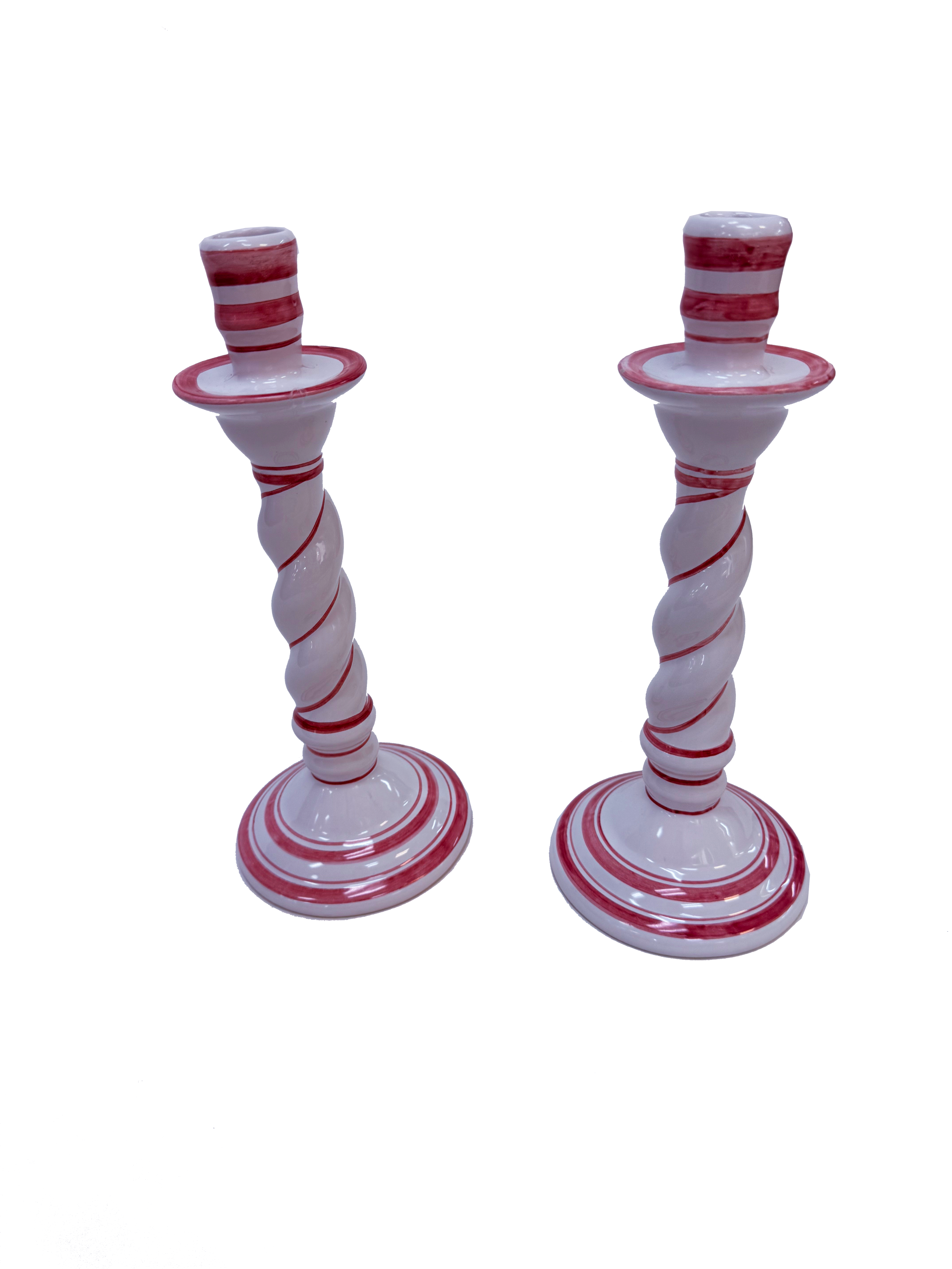 Vintage Portuguese Twist Candlesticks