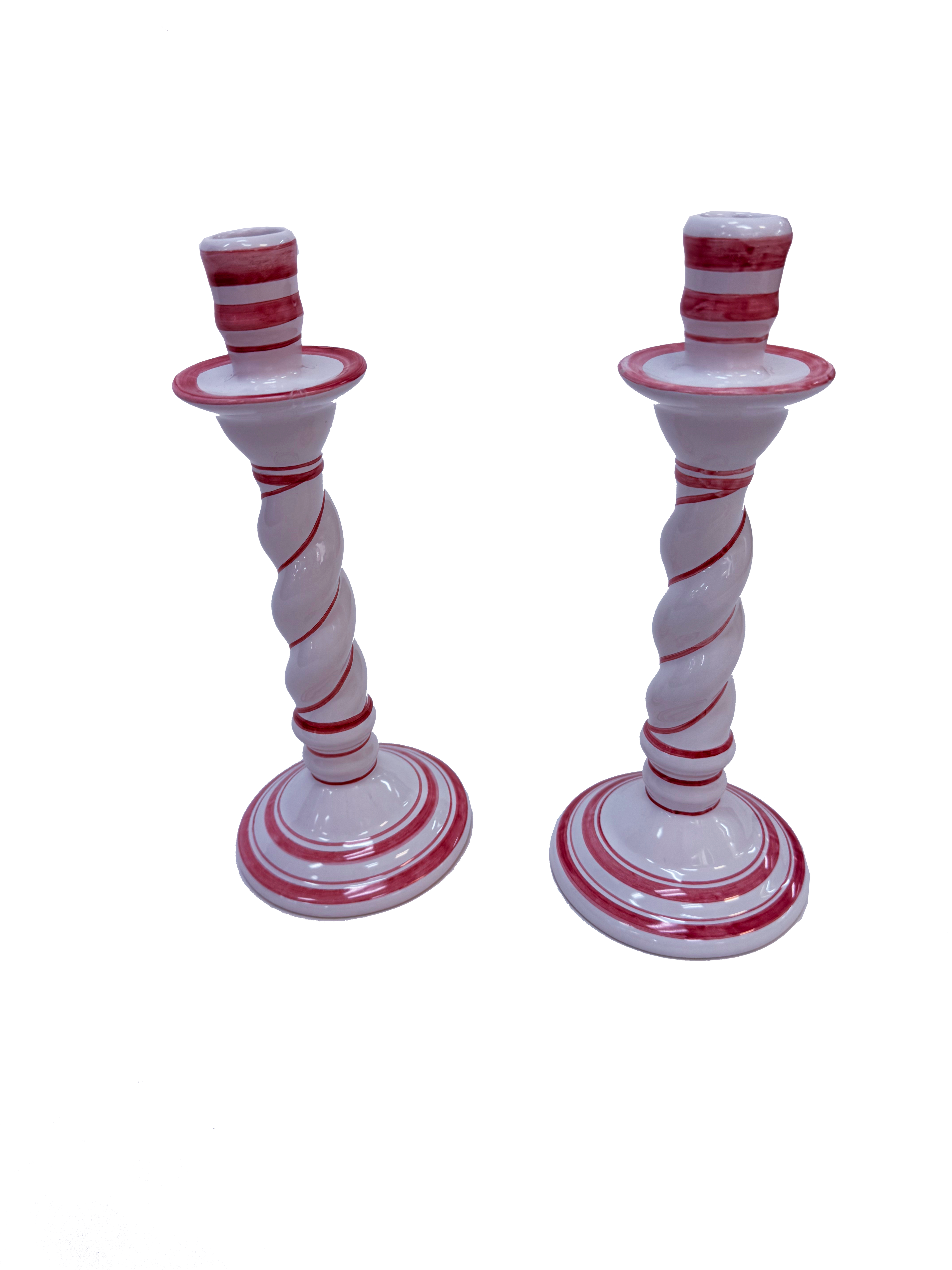 Vintage Portuguese Twist Candlesticks