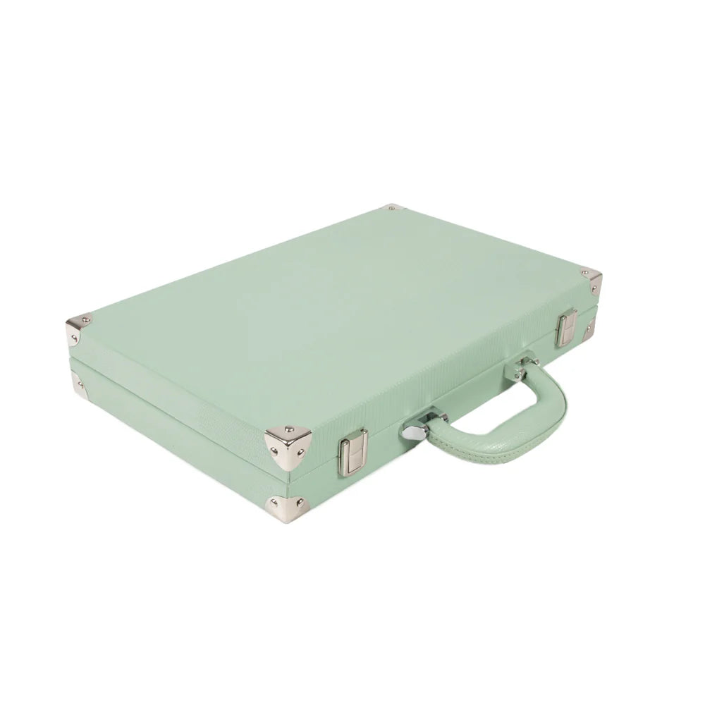 Travel Leather Backgammon Set