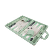 Travel Leather Backgammon Set