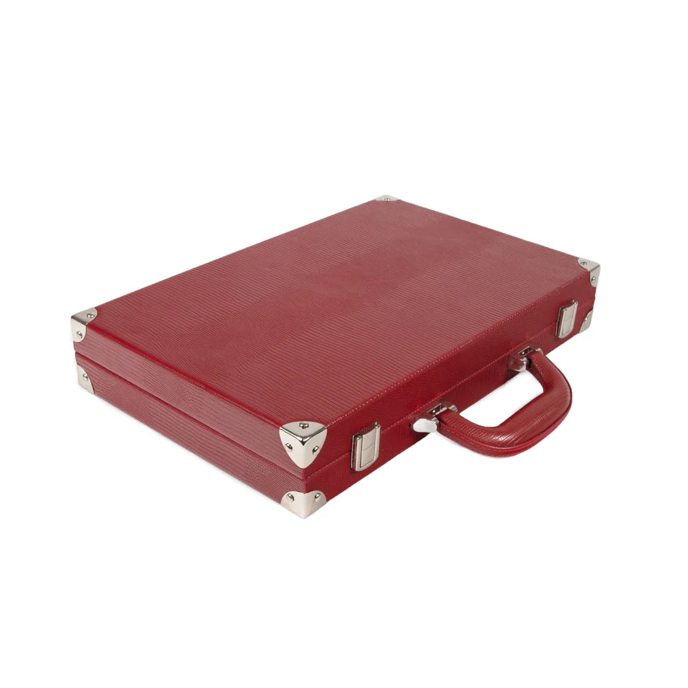 Travel Leather Backgammon Set