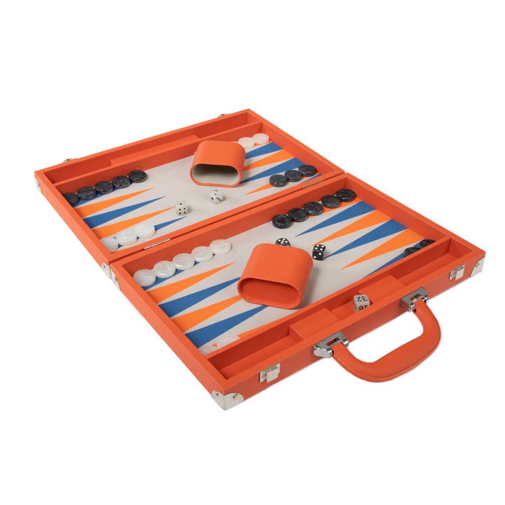Travel Leather Backgammon Set – Dorothy Draper Home