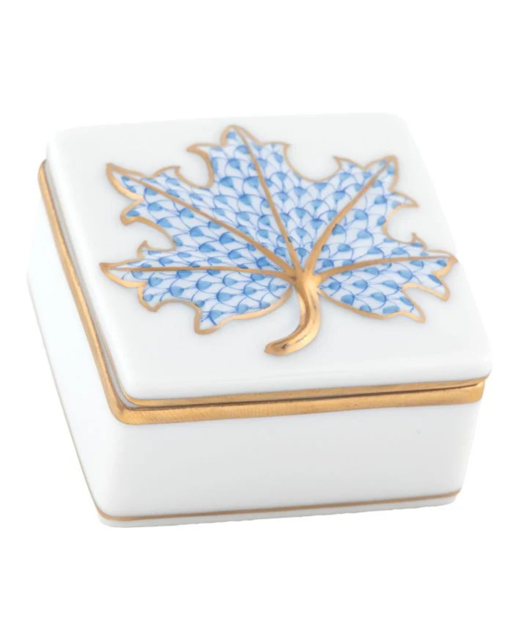 Herend Maple Leaf Box
